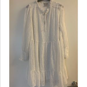 H&M babydoll off white dress